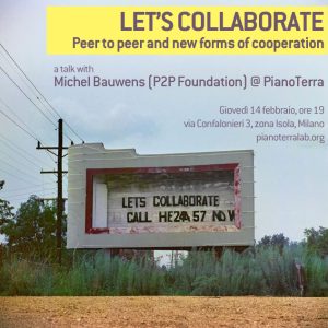 Let's collaborate! A talk with Michel Bauwens