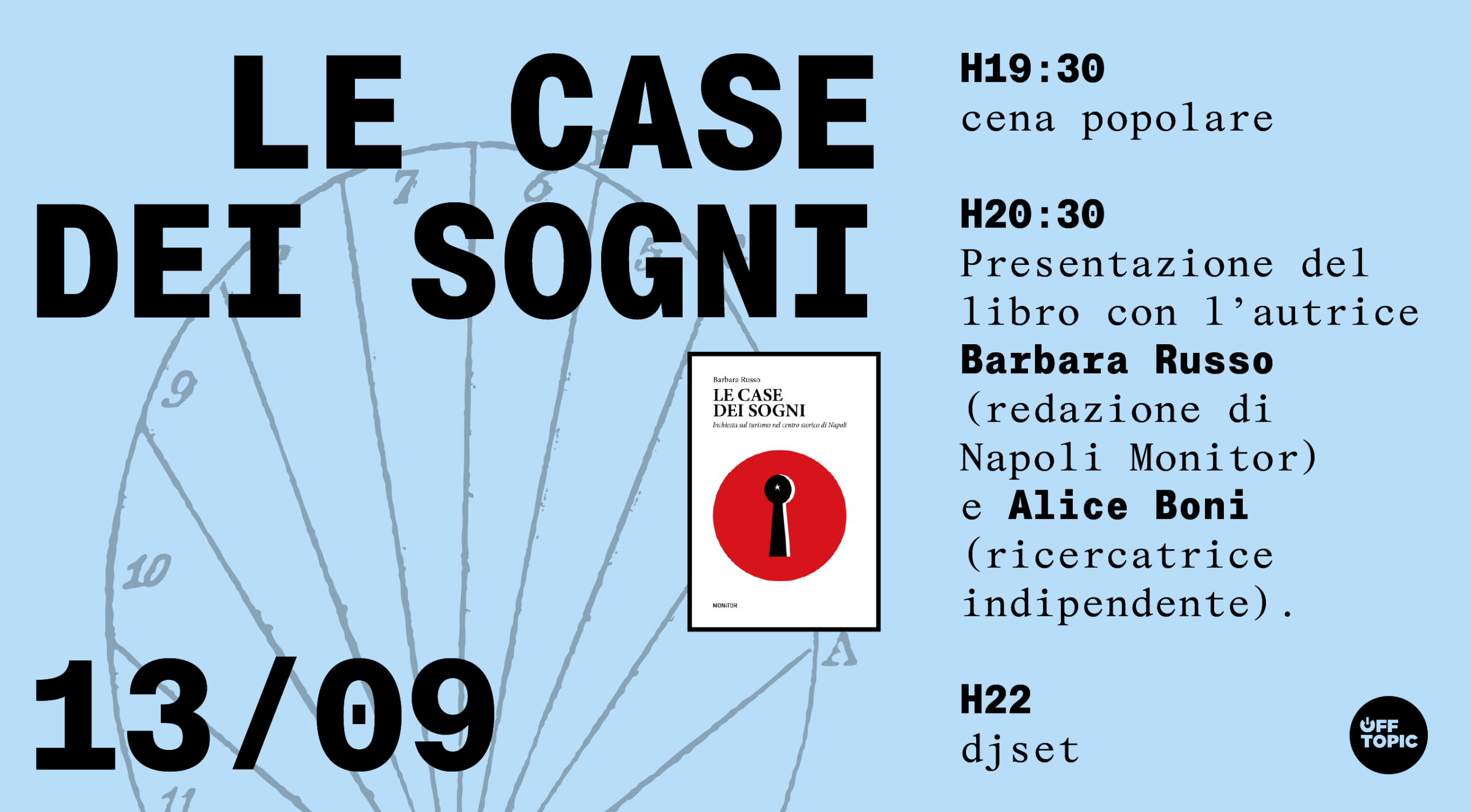 banner promo presentazione libro Barbara Russo "Le case dei sogni".