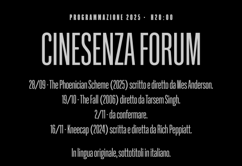 programmazione cinesenza forum sett-nov 2025